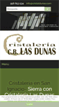 Mobile Screenshot of cristalerialasdunas.com