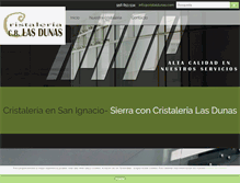Tablet Screenshot of cristalerialasdunas.com